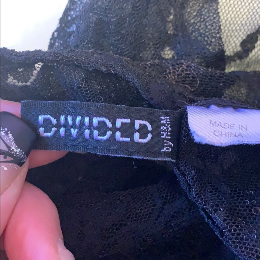 Victoria’s Secret Pink Black Bralette & H&M Divided Lace Tank Bundle - Picture 9 of 9